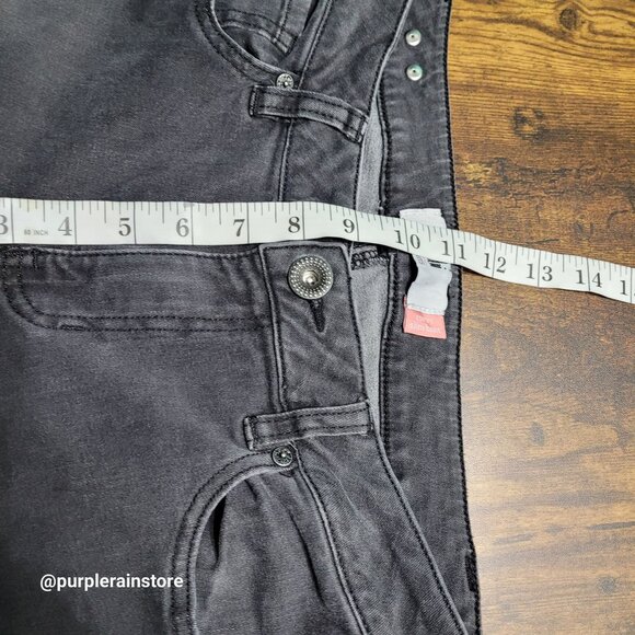 Cabi Jeans Size 8 Curvy Slim Bootcut Mid Rise Charcoal Stretch Denim Western - Picture 7 of 11